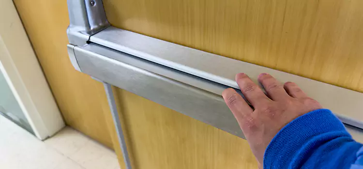 Installing a Push Bar on a Door Lompoc